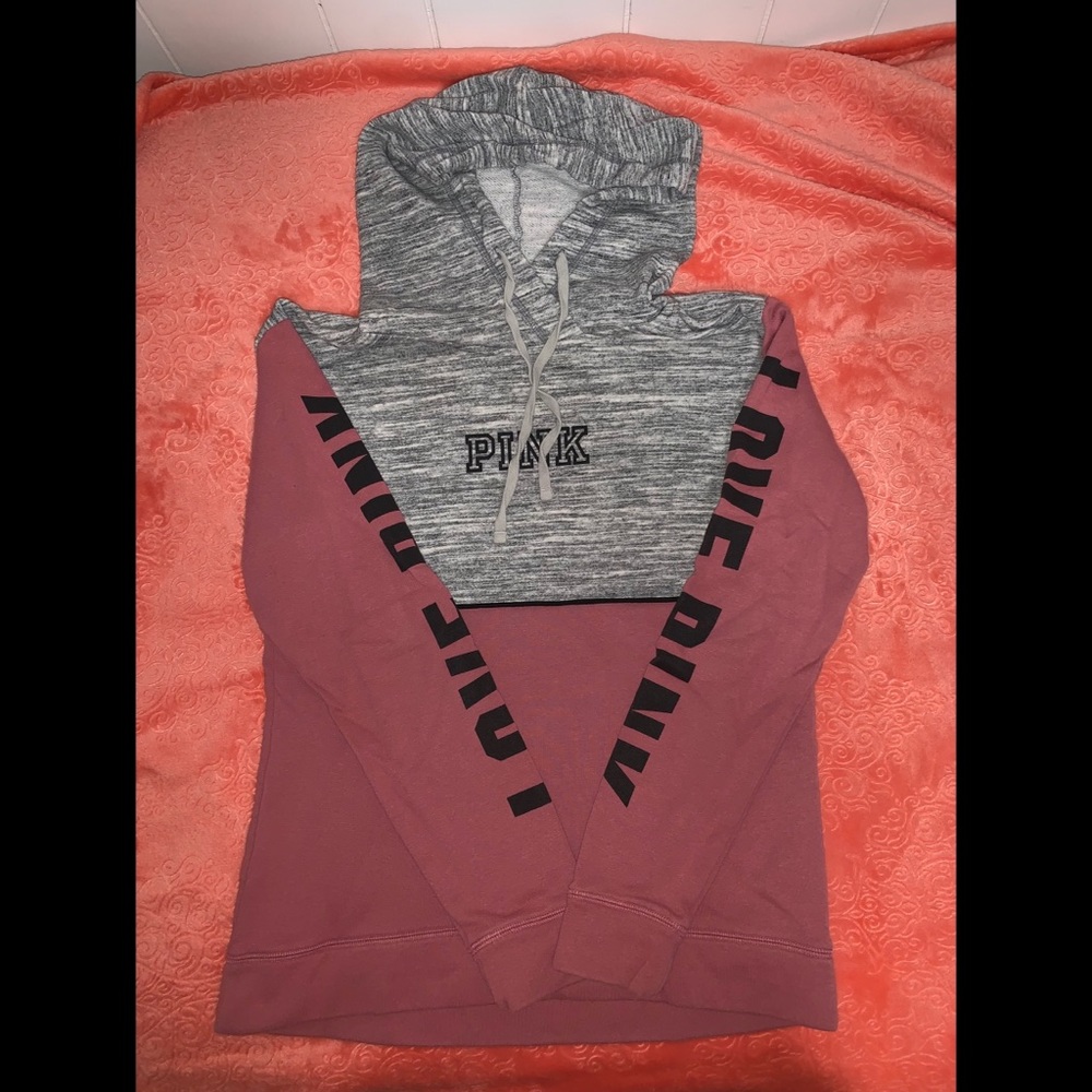PINK Color Block Hoodie